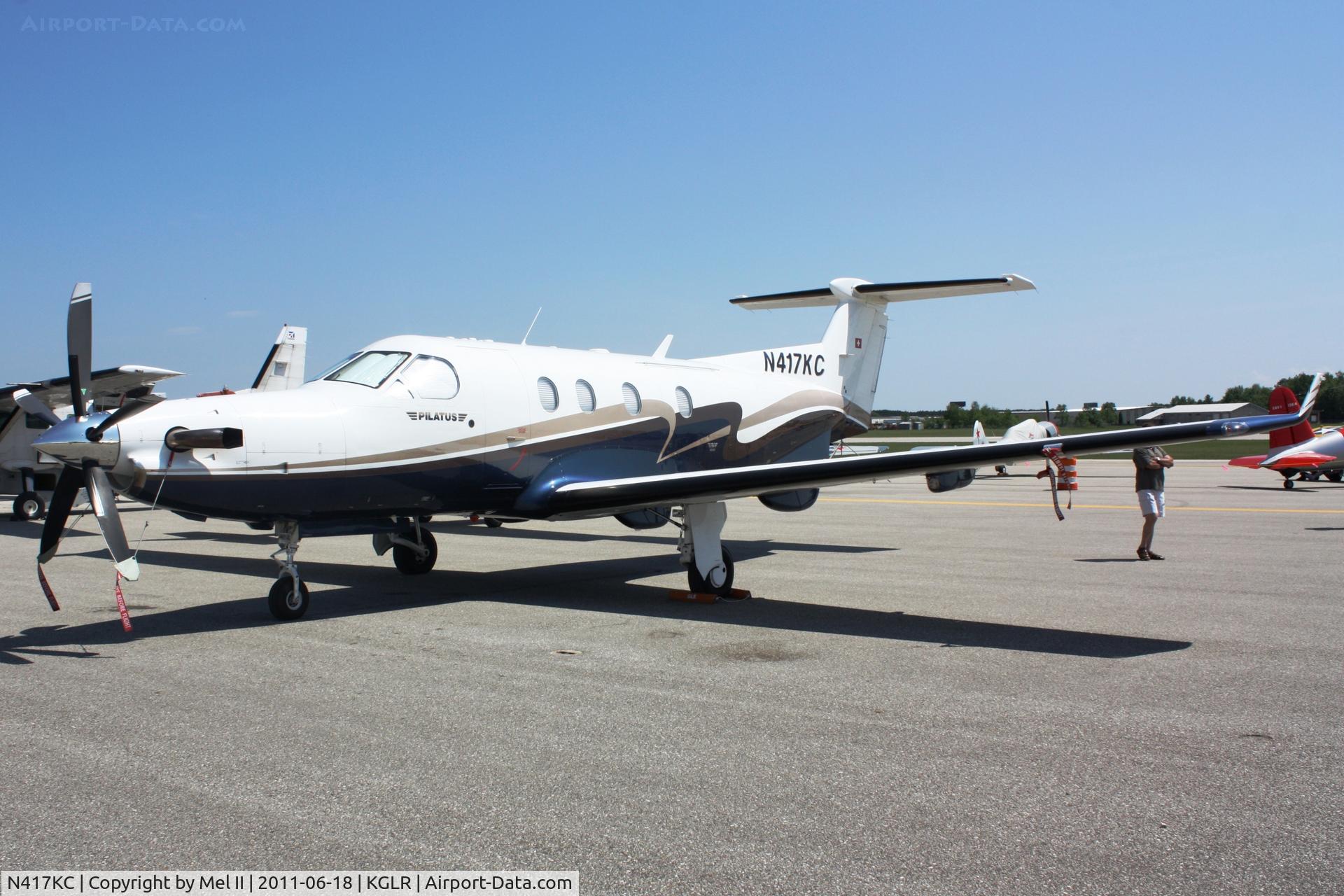 N417KC, 2001 Pilatus PC-12/45 C/N 417, 2011 Wings Over Gaylord Air Show