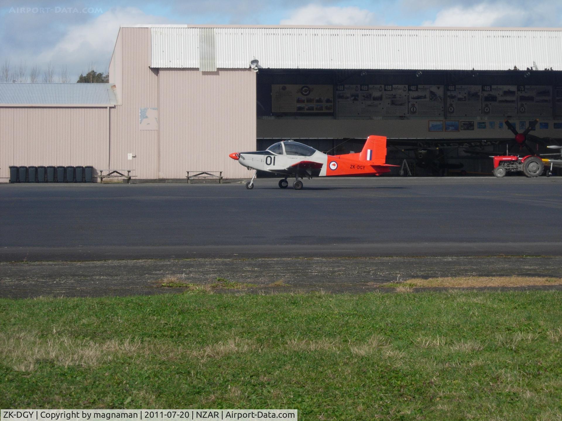 ZK-DGY, Pacific Aerospace CT/4 Airtrainer C/N CT4-001, Nothing dodgy about this old one.