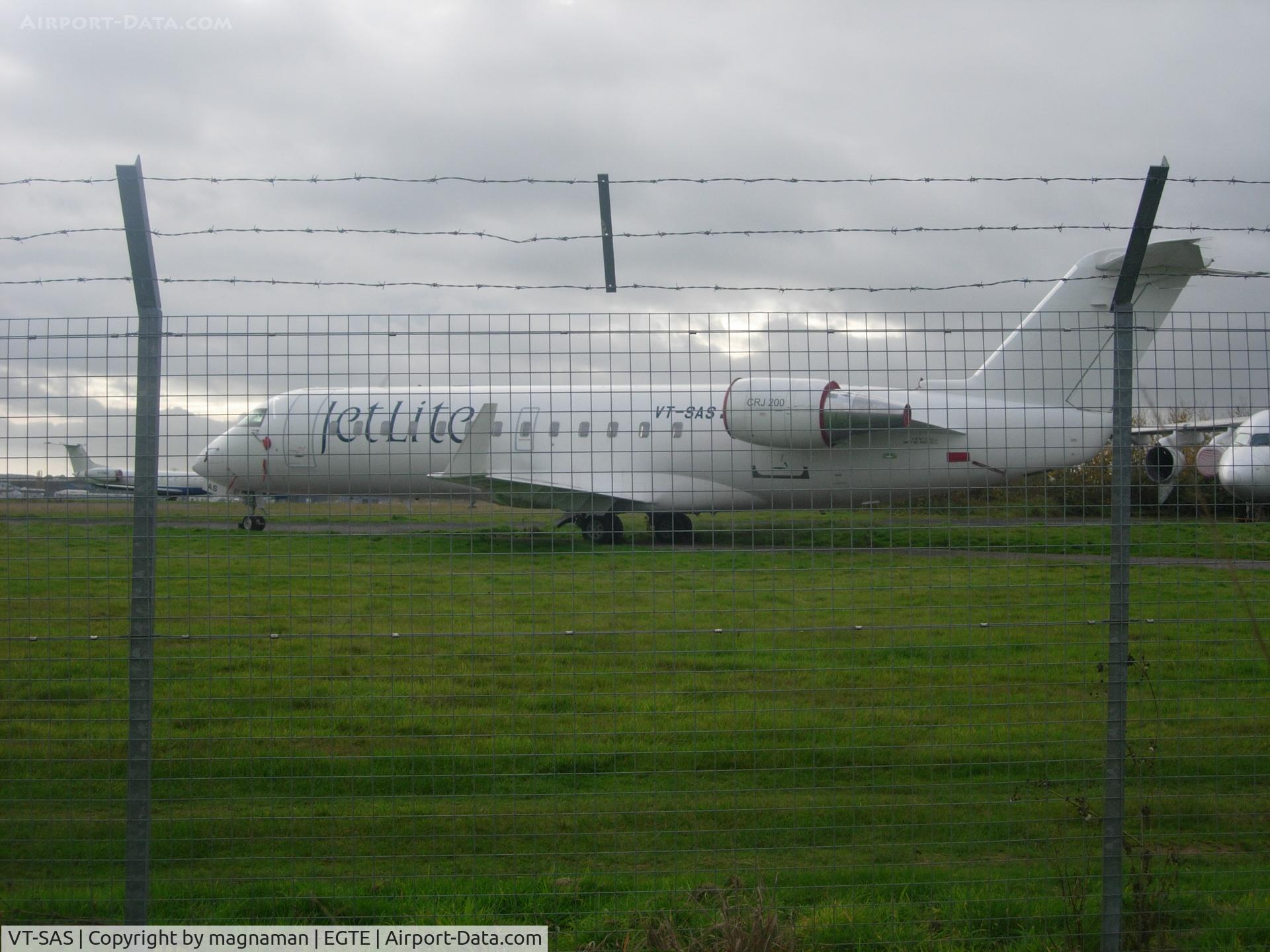 VT-SAS, 2000 Canadair CRJ-200ER (CL-600-2B19) C/N 7434, At exeter prior to going to canada