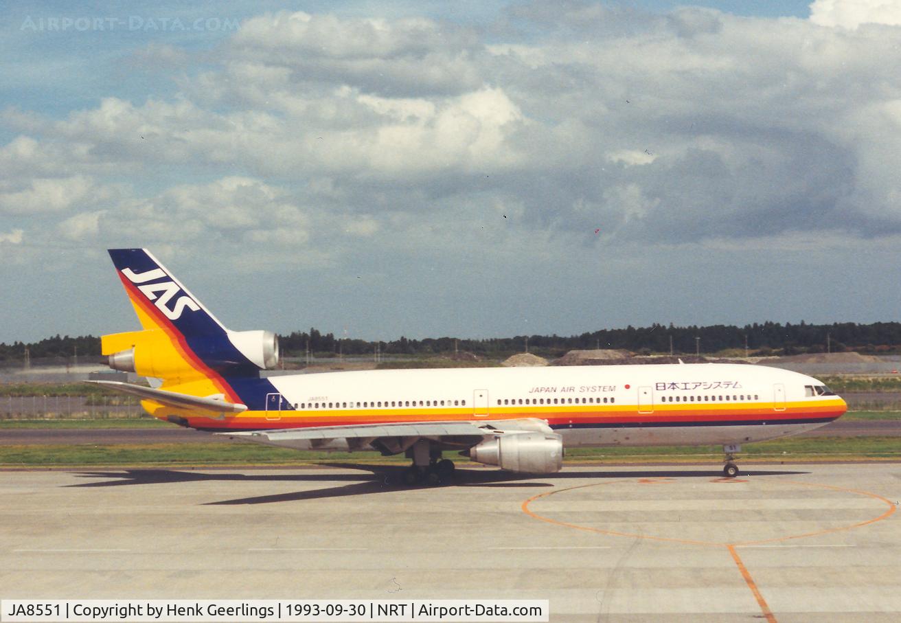 JA8551, 1988 McDonnell Douglas DC-10-30 C/N 48316, Japan Air System - JAS