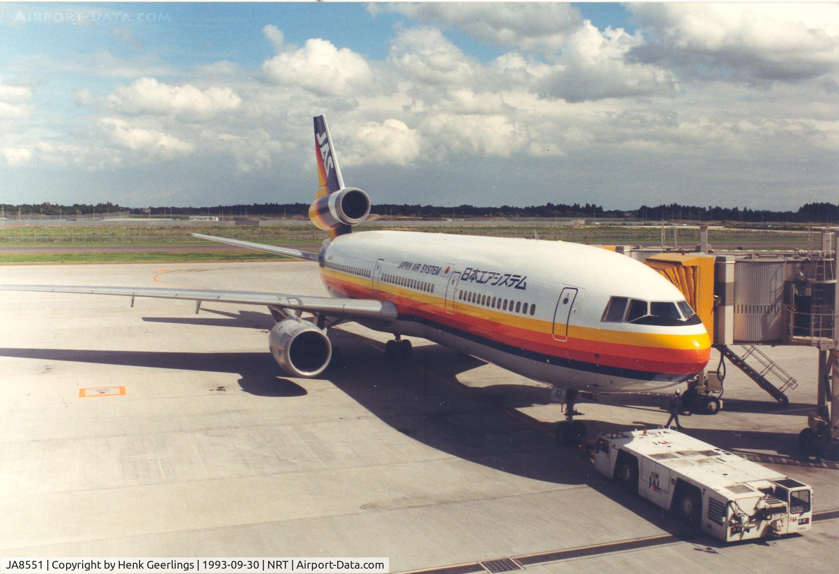 JA8551, 1988 McDonnell Douglas DC-10-30 C/N 48316, Japan Air System - JAS