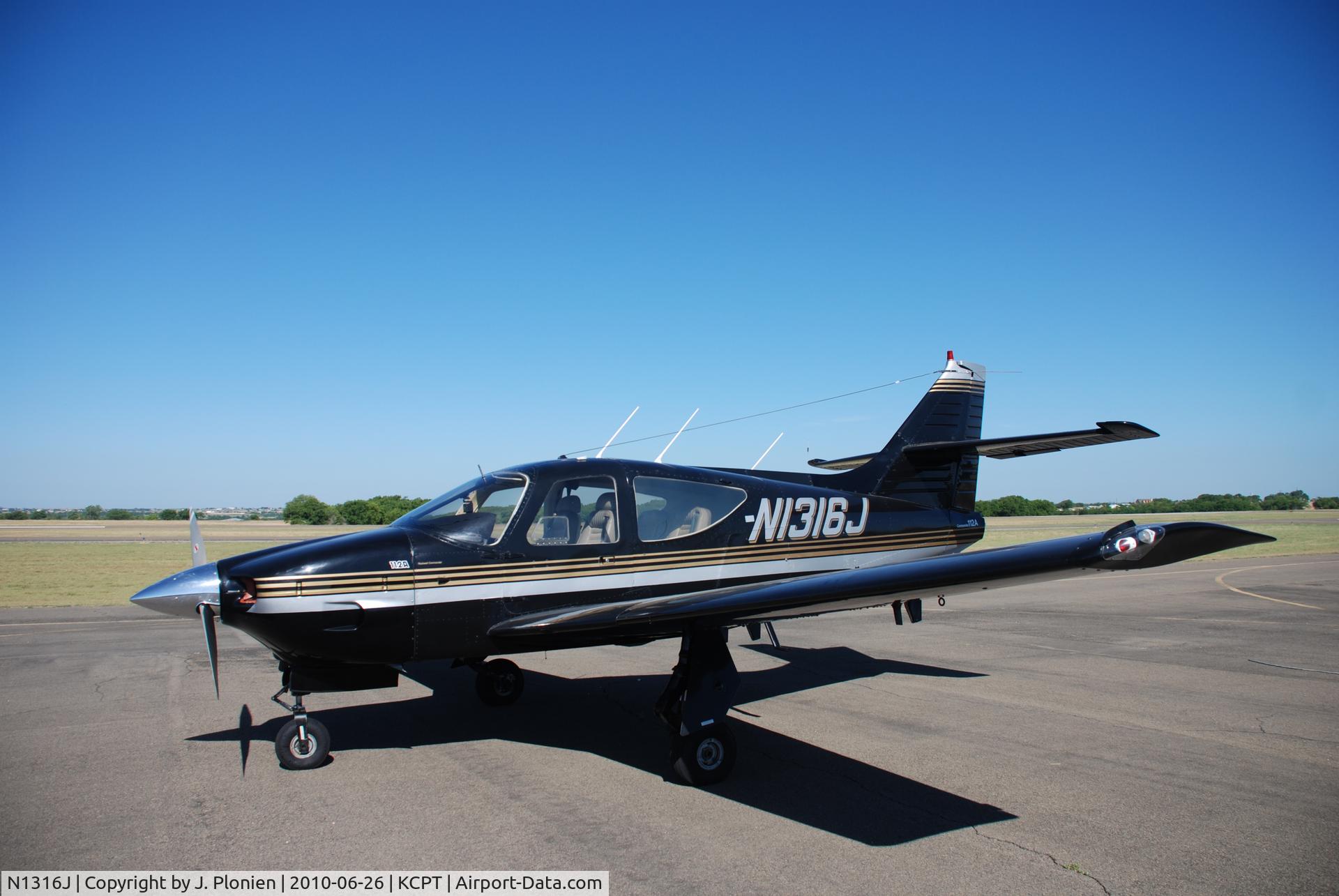 N1316J, 1975 Rockwell International 112A Commander C/N 316, N1316J based @ Cleburne Municipal, Texas 2010