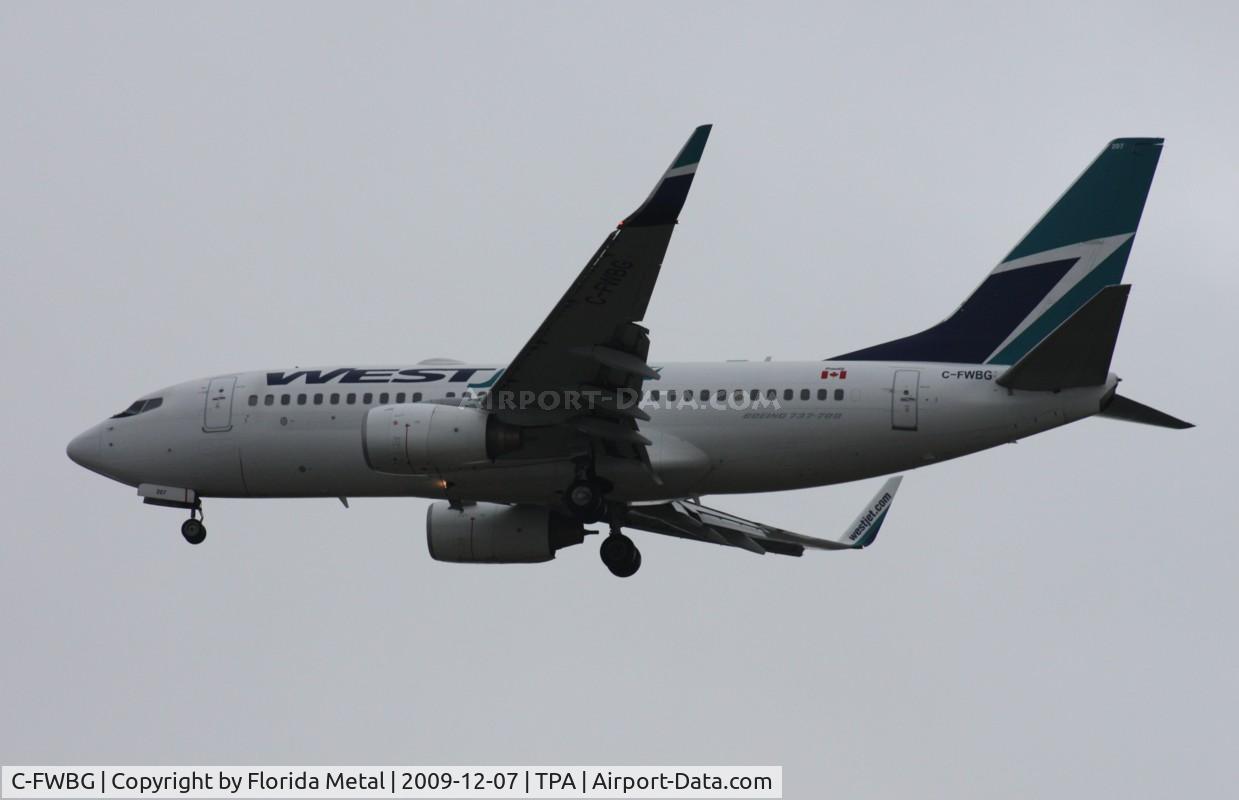 C-FWBG, 2003 Boeing 737-7CT C/N 32749, West Jet 737