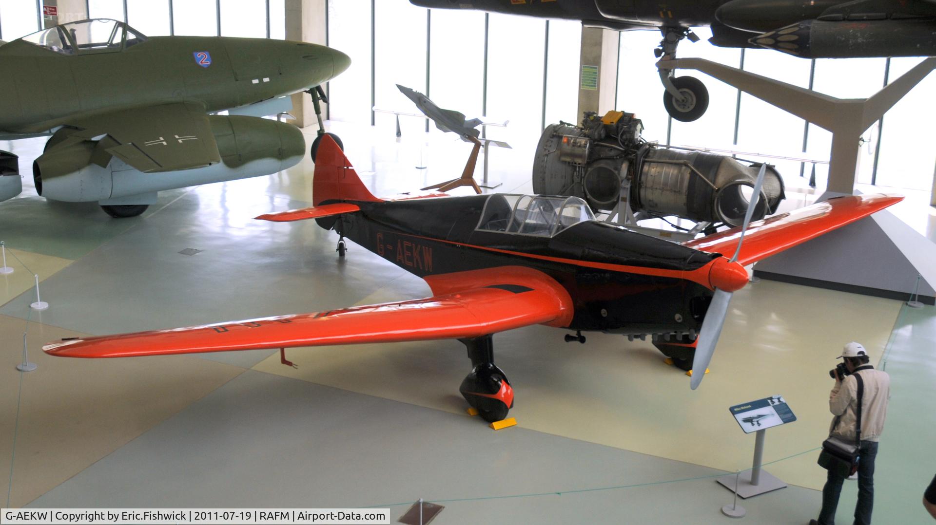 G-AEKW, Miles M12 Mohawk C/N 298, G-AEKW at the RAF Museum, Hendon, London.