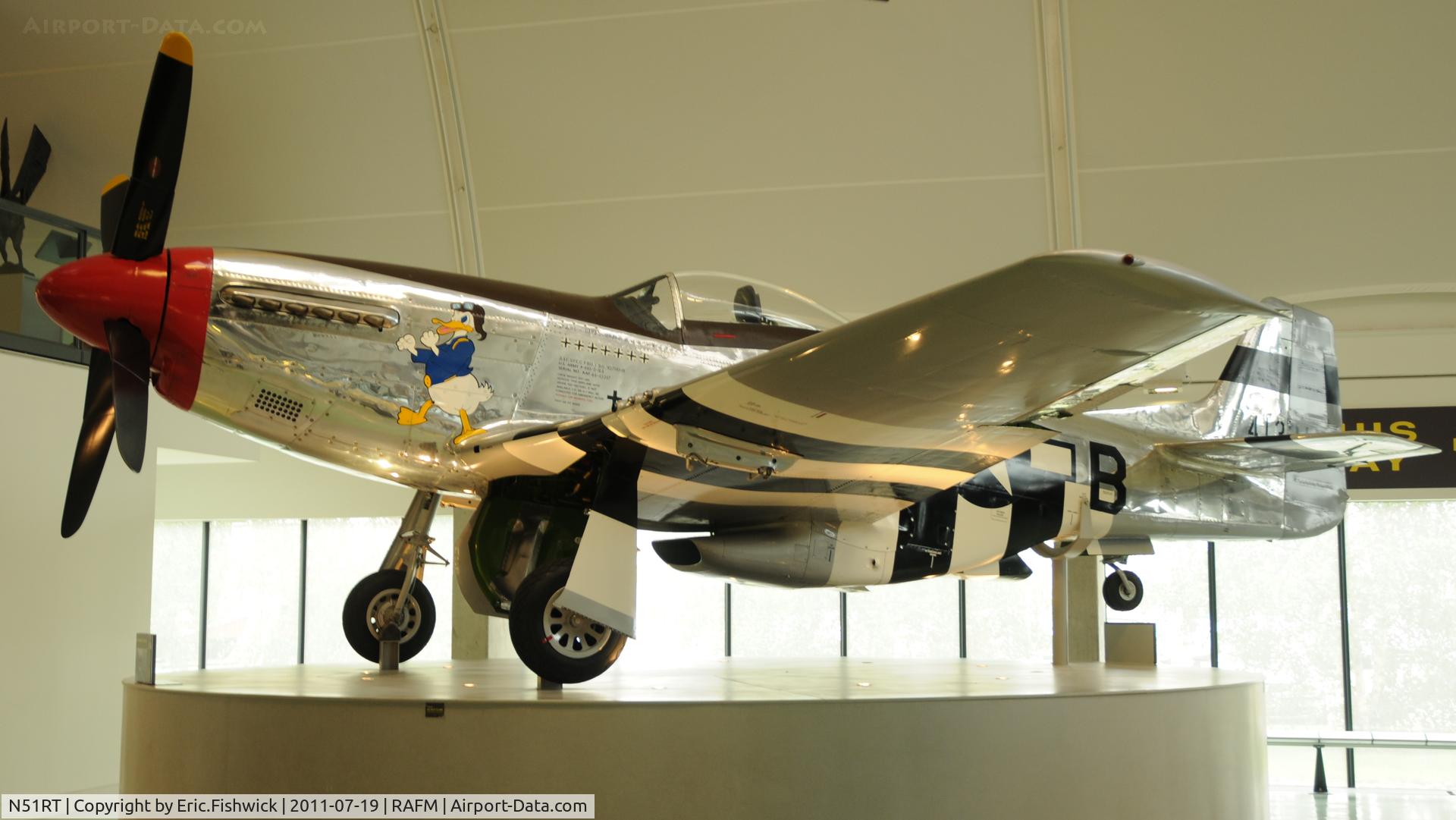 N51RT, 1944 North American F-51D Mustang C/N 122-40949, 1. 413317 at the RAF Museum, Hendon, London.