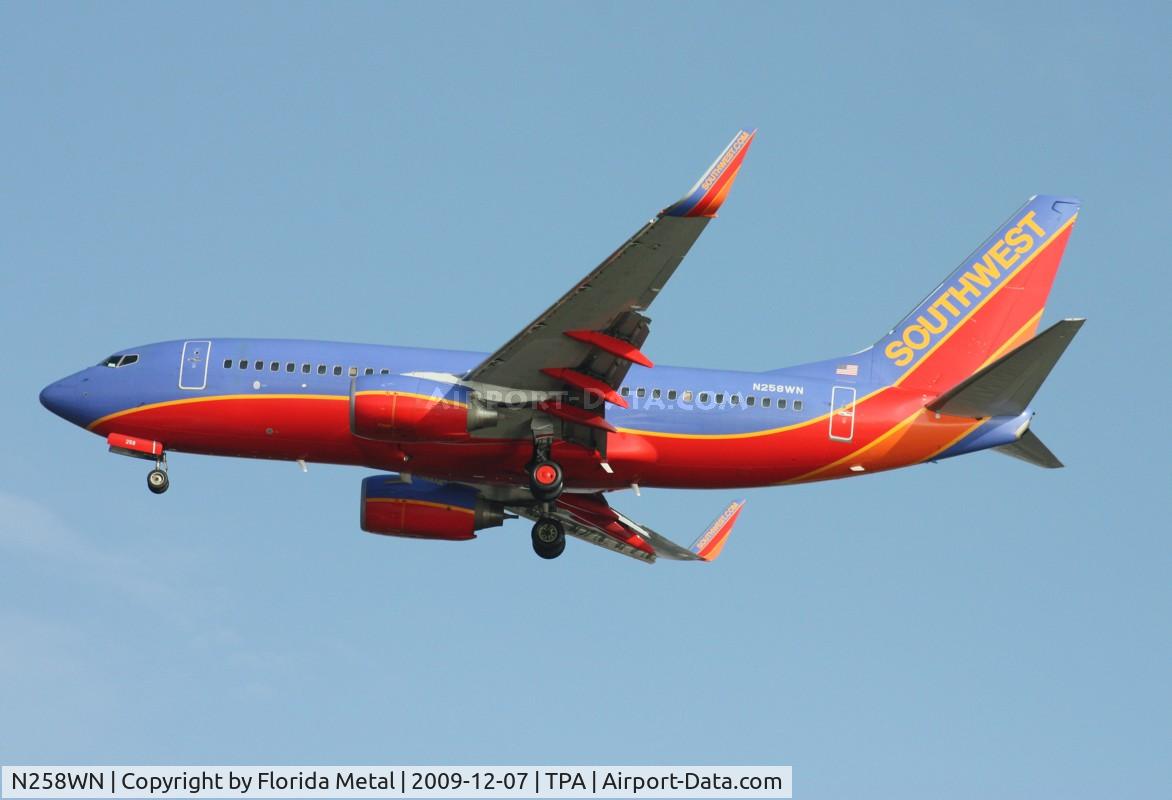 N258WN, 2006 Boeing 737-7H4 C/N 32516, Southwest 737