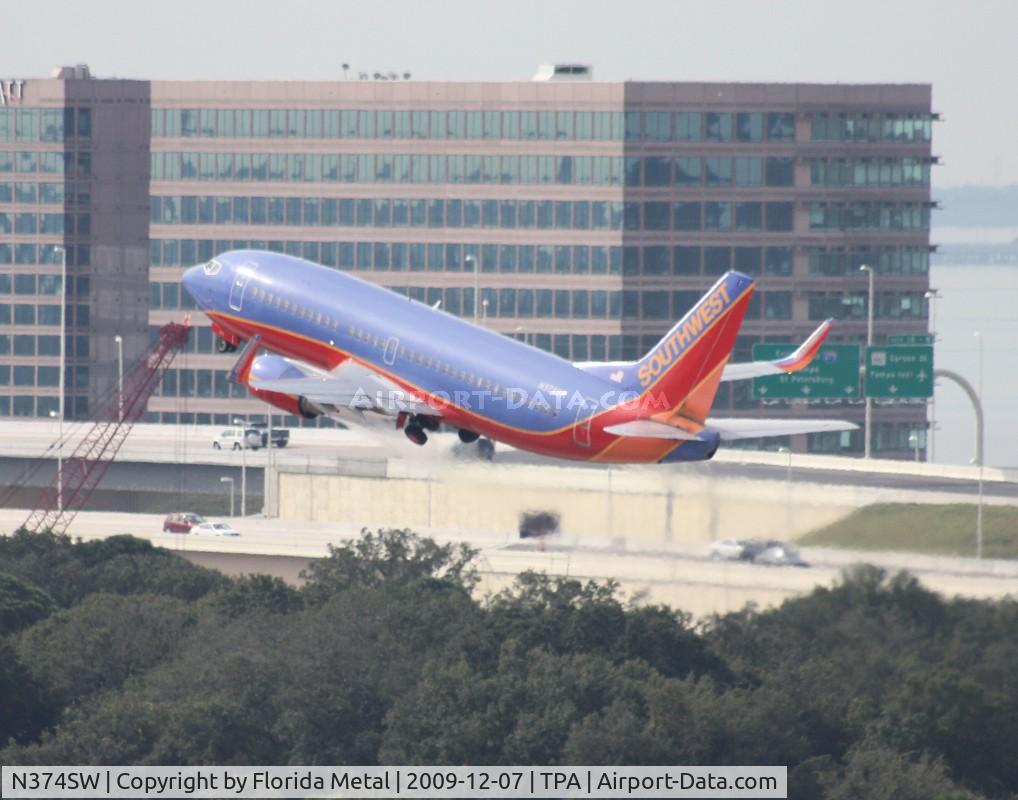 N374SW, 1993 Boeing 737-3H4 C/N 26582, Southwest 737