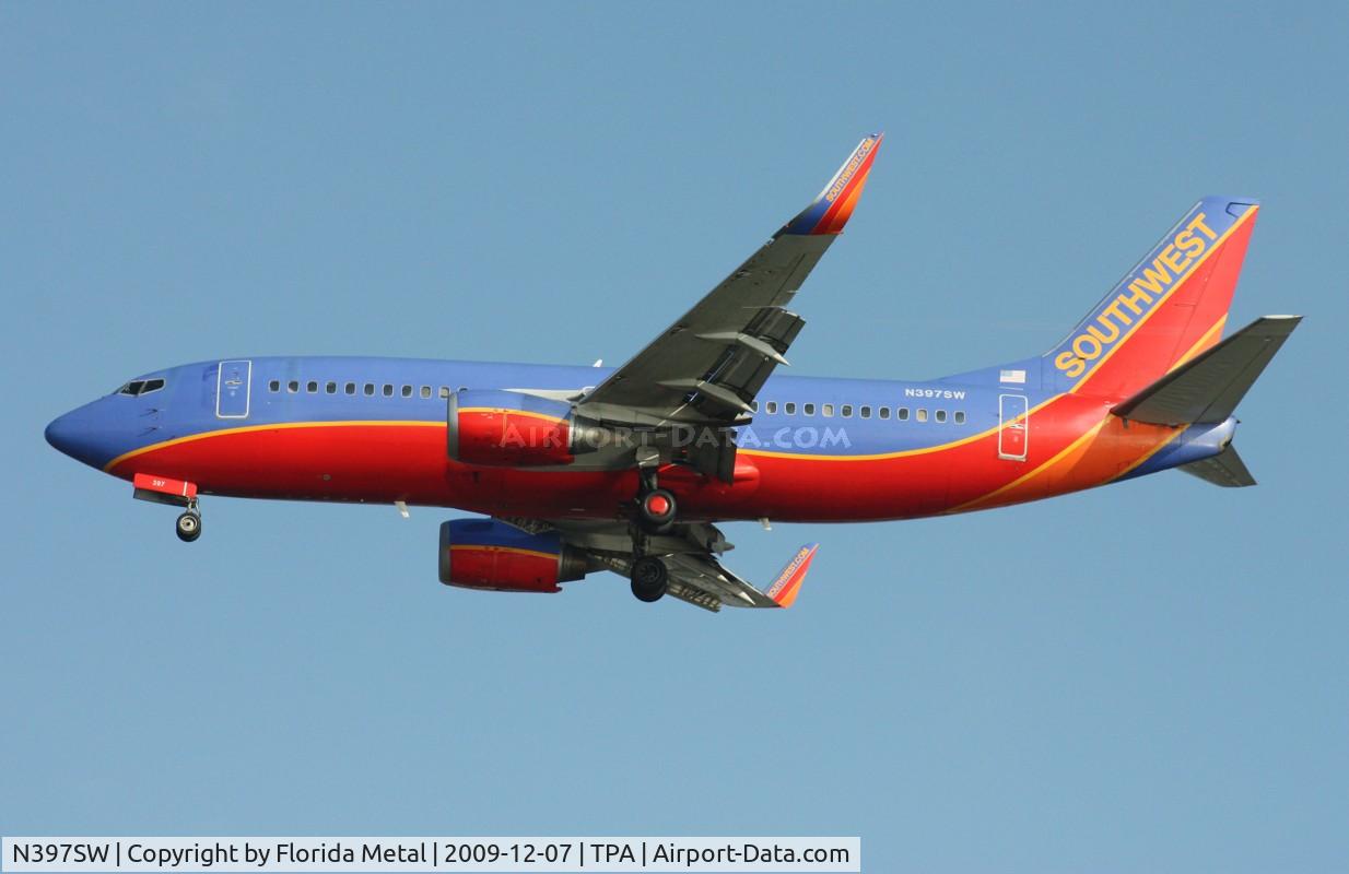 N397SW, 1995 Boeing 737-3H4 C/N 27691, Southwest 737