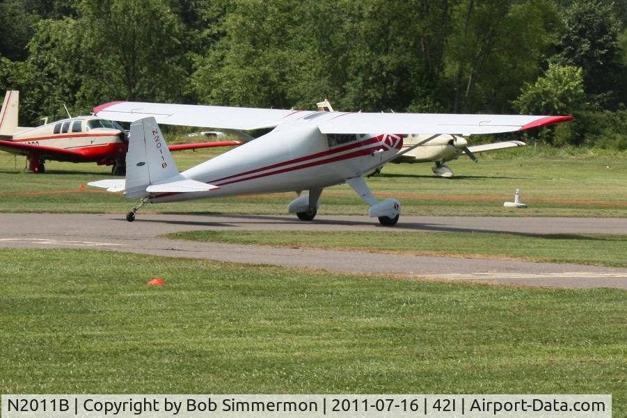 N2011B, 1948 Luscombe 8E Silvaire C/N 6438, EAA fly-in at Zanesville, Ohio