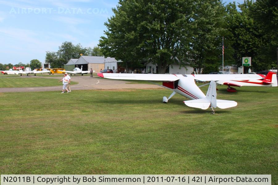 N2011B, 1948 Luscombe 8E Silvaire C/N 6438, EAA fly-in at Zanesville, Ohio