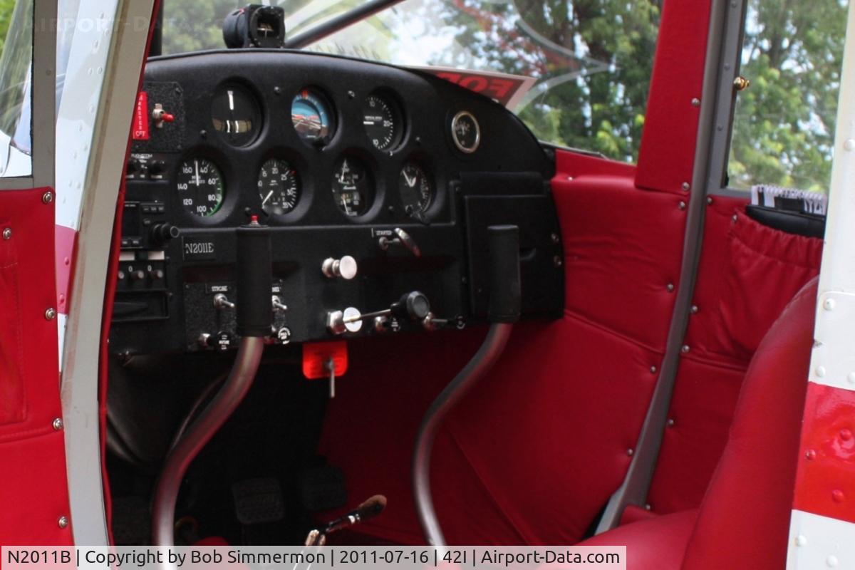 N2011B, 1948 Luscombe 8E Silvaire C/N 6438, Cabin view.  EAA fly-in at Zanesville, Ohio