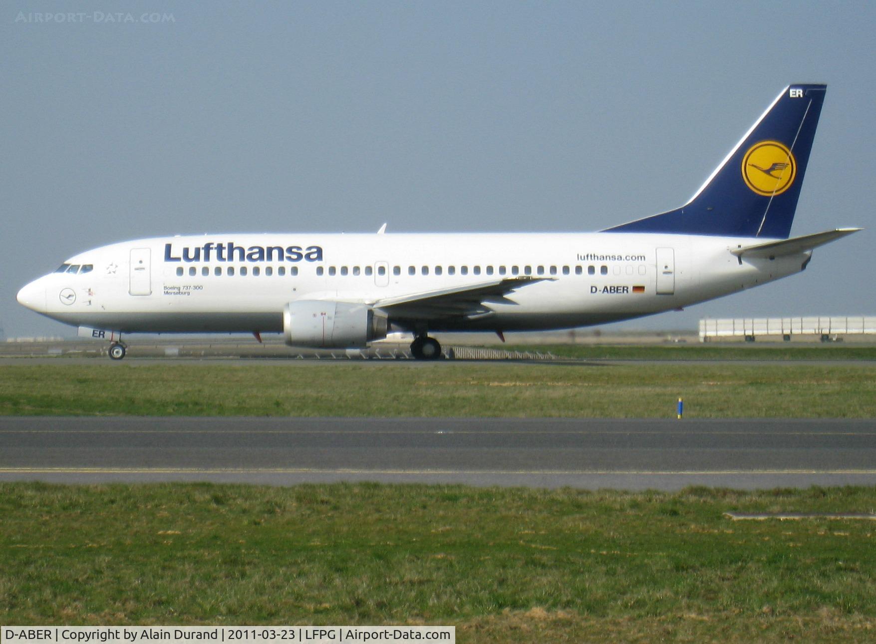 D-ABER, 1992 Boeing 737-330 C/N 26431, Delivered new in 1992 and also resurecting the registration once allocated to another early 737-130, c/n 2242 act as the winged embassador at large of 