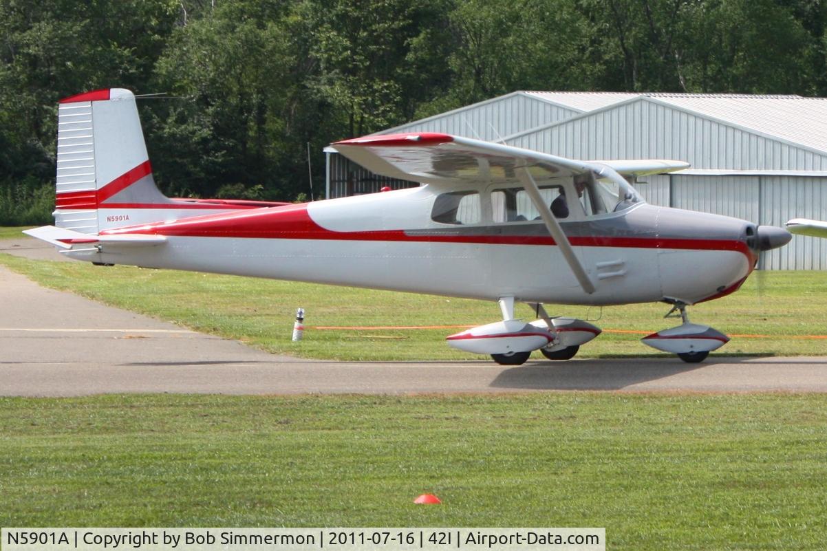 N5901A, 1956 Cessna 172 C/N 28501, EAA fly-in at Zanesville, Ohio