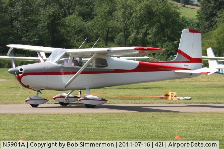 N5901A, 1956 Cessna 172 C/N 28501, EAA fly-in at Zanesville, Ohio