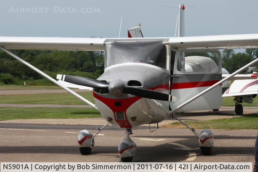 N5901A, 1956 Cessna 172 C/N 28501, EAA fly-in at Zanesville, Ohio