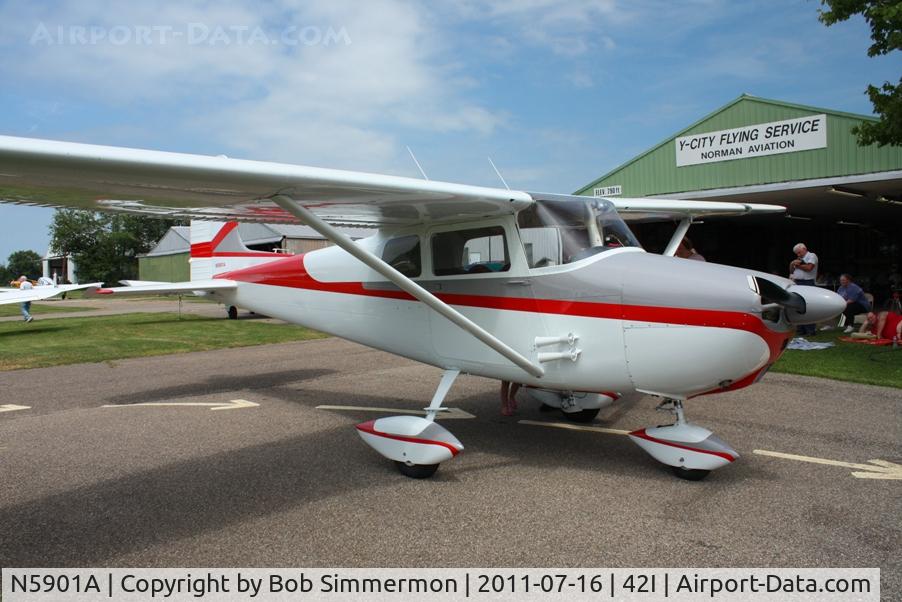 N5901A, 1956 Cessna 172 C/N 28501, EAA fly-in at Zanesville, Ohio