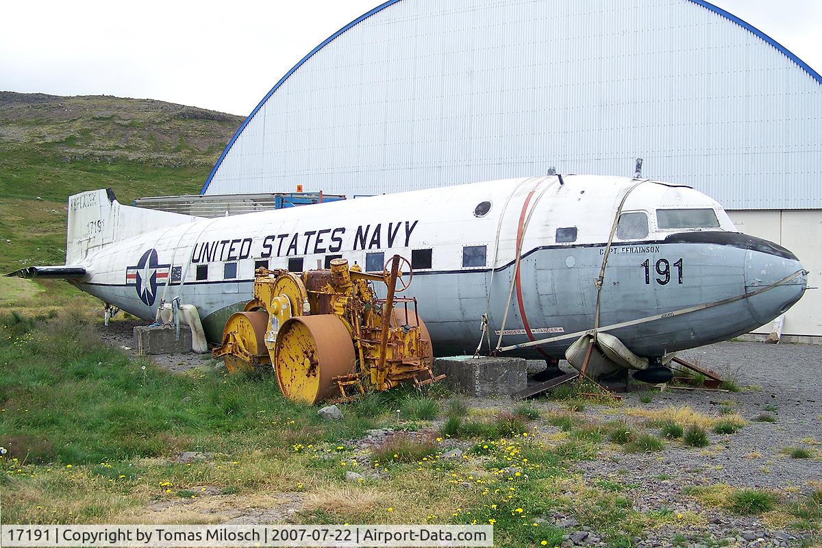 17191, Douglas C-117D C/N 43379, Displayed in a private air museum the Westfjords of Iceland