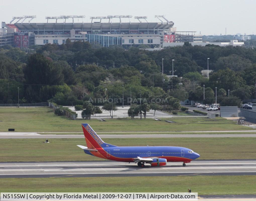 N515SW, 1991 Boeing 737-5H4 C/N 25154, Southwest with Bucs stadium in back