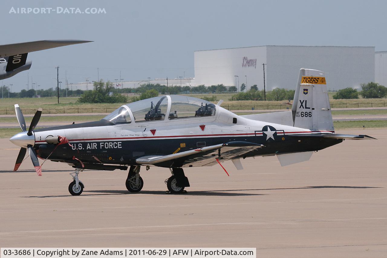 03-3686, 2003 Raytheon T-6A Texan II C/N PT-232, At Alliance Airport - Fort Worth, TX