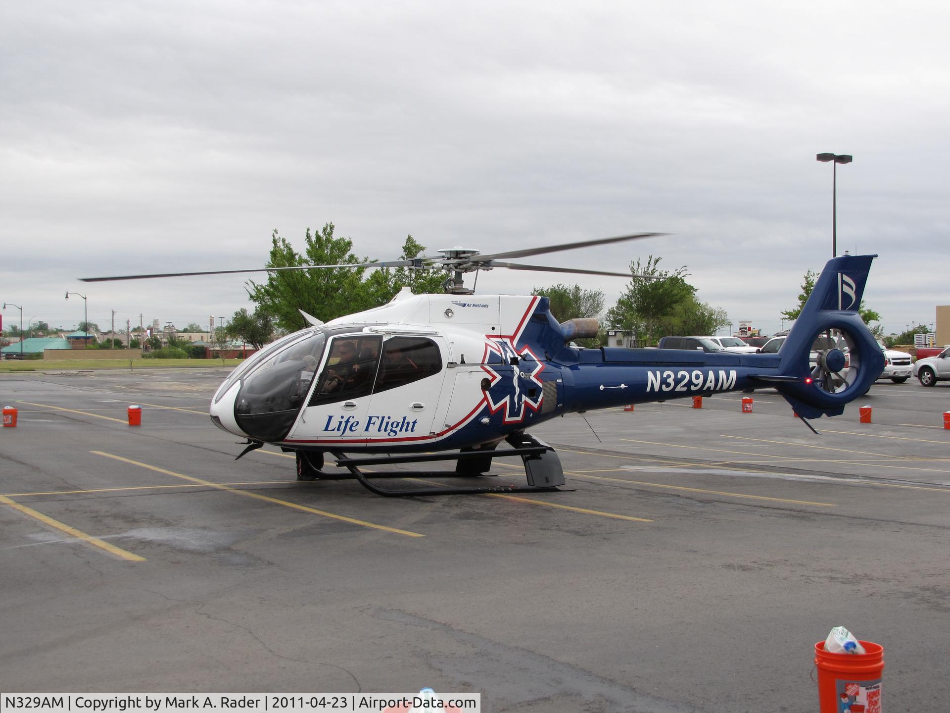 N329AM, Eurocopter EC-130B-4 (AS-350B-4) C/N 4645, Nascar Day @ Home Depot Moore, OK 73160