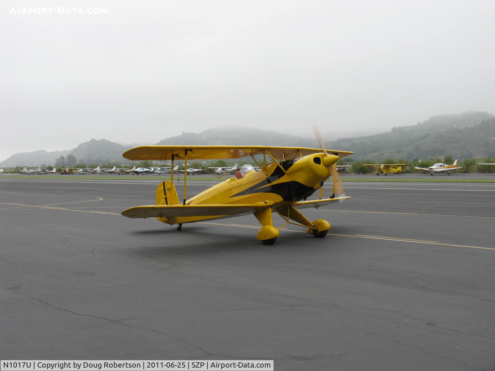 N1017U, 1939 CASA 1-131 Jungmann C/N E3B-435, 1939 Bucker JUNGMANN C.A.S.A. 1.131, Lycoming O-360 upgrade conversion, taxi