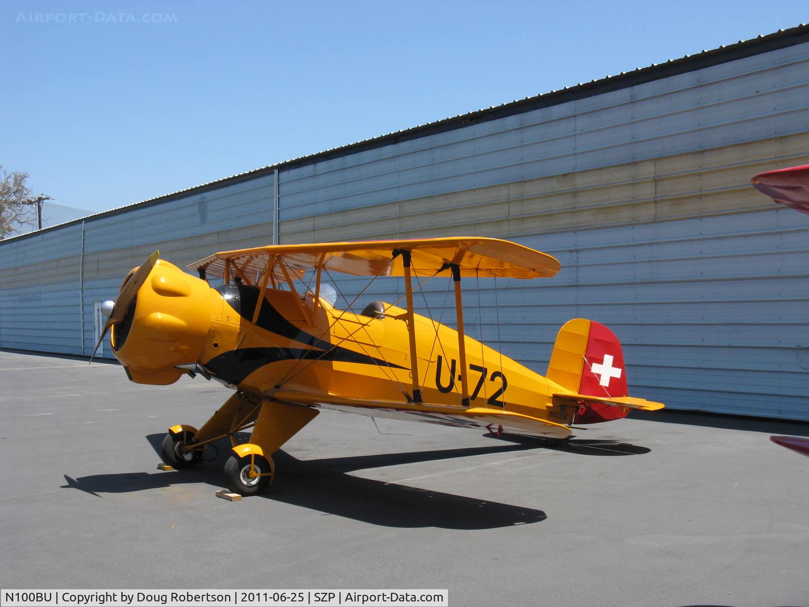 N100BU, 1939 Doflug Bu-133 Jungmeister C/N 19, 1939 Dornier Werke BU 133 JUNGMEISTER, Lycoming O-360-A1D 180 Hp in original design radial engine cowl