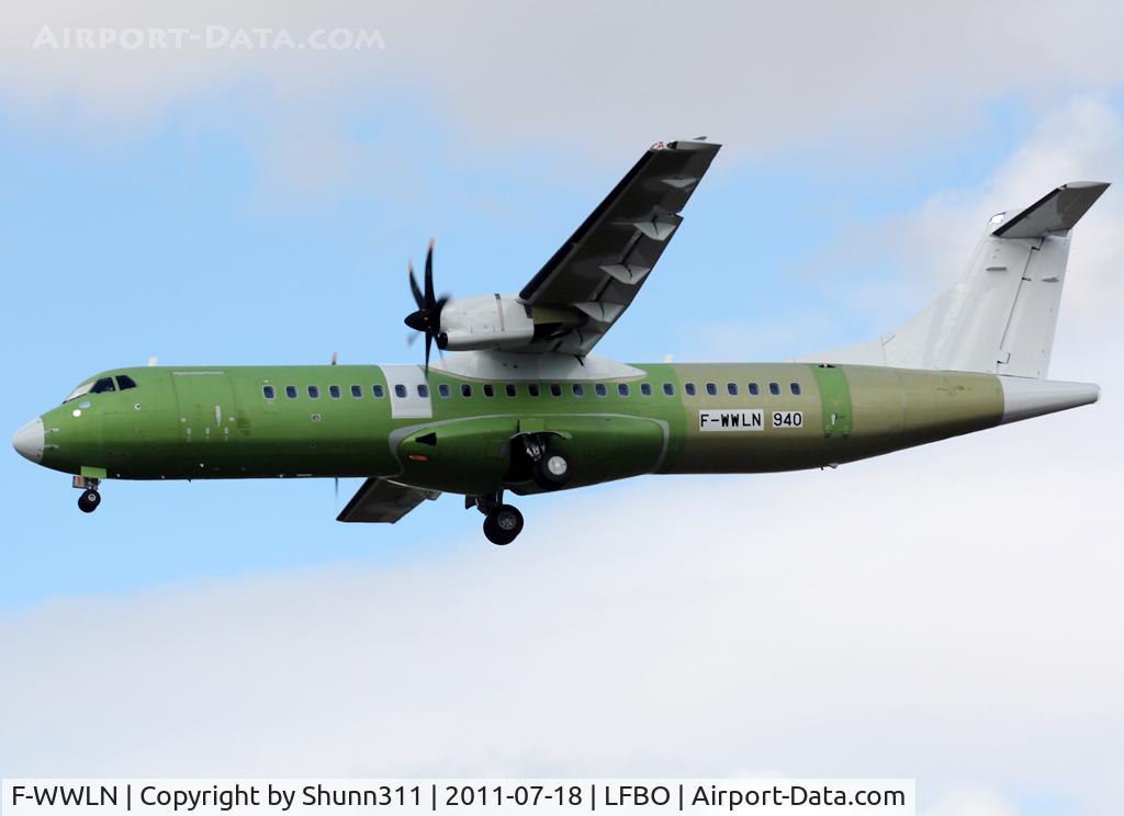 F-WWLN, 2011 ATR 72-600 C/N 940, C/n 940 - On primer...