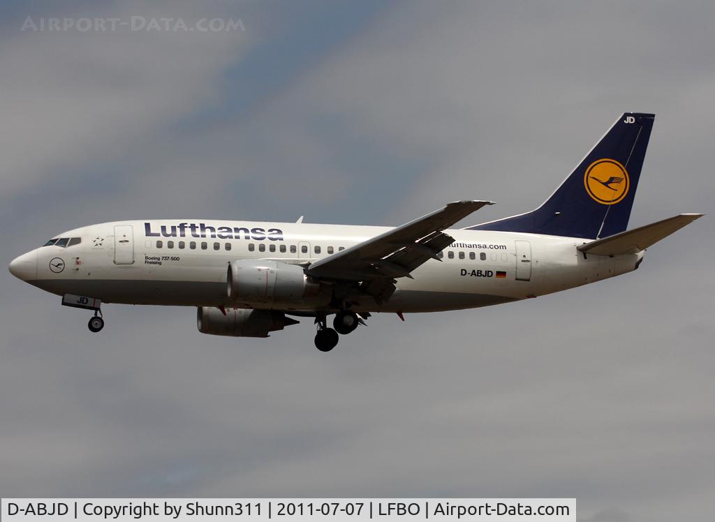 D-ABJD, 1991 Boeing 737-530 C/N 25309, Landing rwy 32R