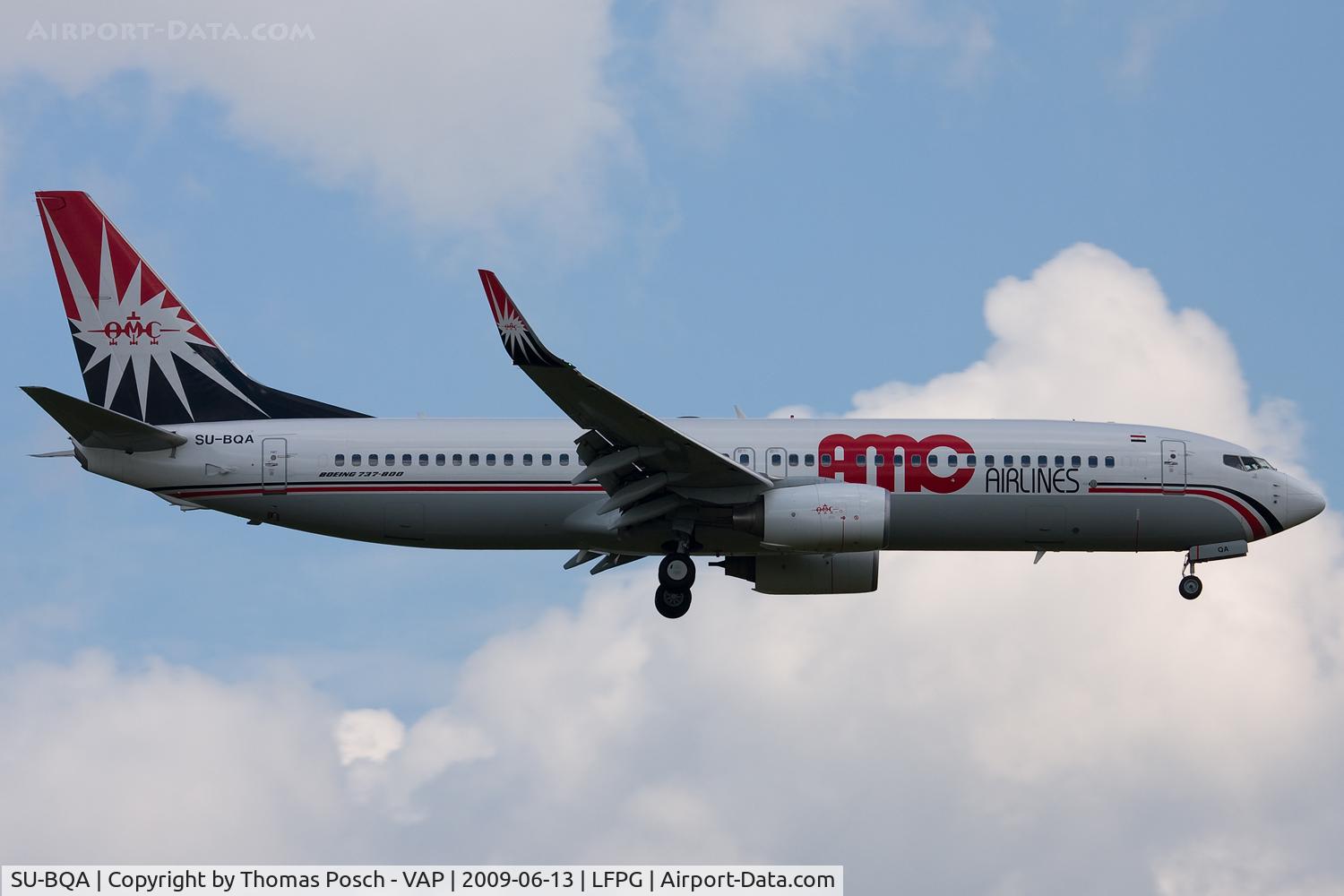 SU-BQA, 2007 Boeing 737-86N C/N 35220, AMC Aviation