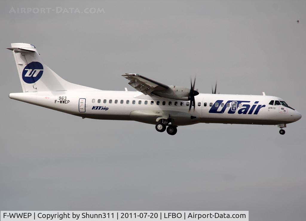 F-WWEP, 2011 ATR 72-212A C/N 963, C/n 963 - To be VQ-BLI