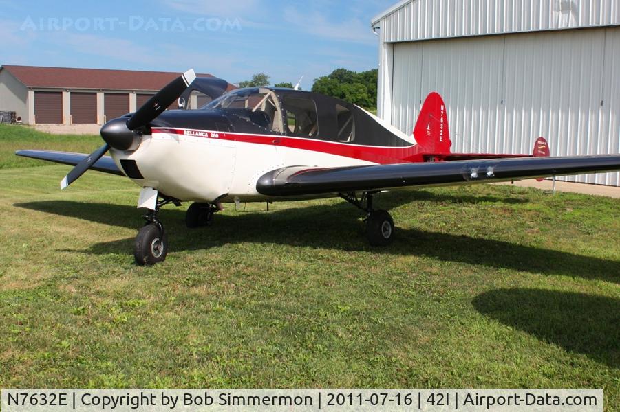 N7632E, 1959 Bellanca 14-19-3 Cruisair Senior C/N 4134, On display during the EAA fly-in at Zanesville, Ohio