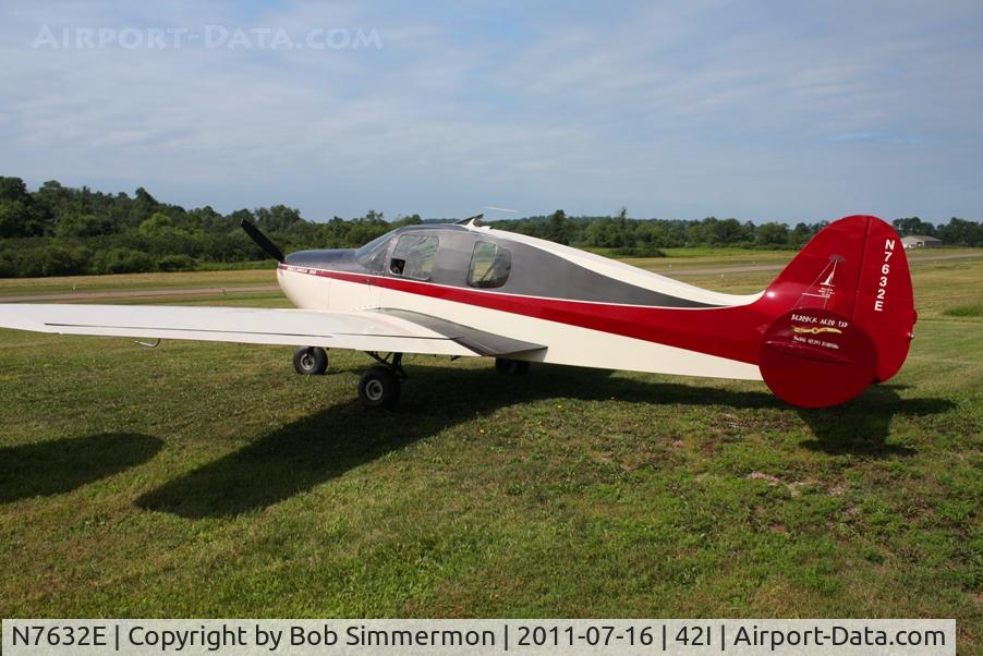 N7632E, 1959 Bellanca 14-19-3 Cruisair Senior C/N 4134, On display during the EAA fly-in at Zanesville, Ohio
