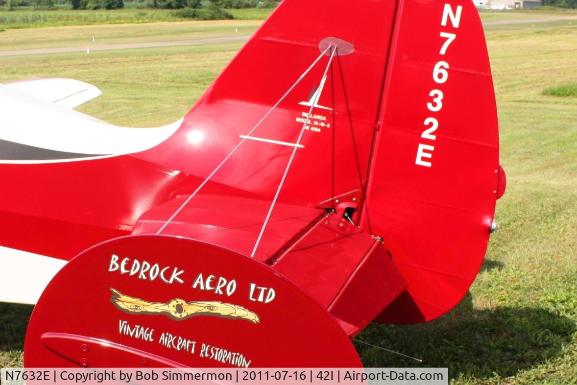 N7632E, 1959 Bellanca 14-19-3 Cruisair Senior C/N 4134, On display during the EAA fly-in at Zanesville, Ohio
