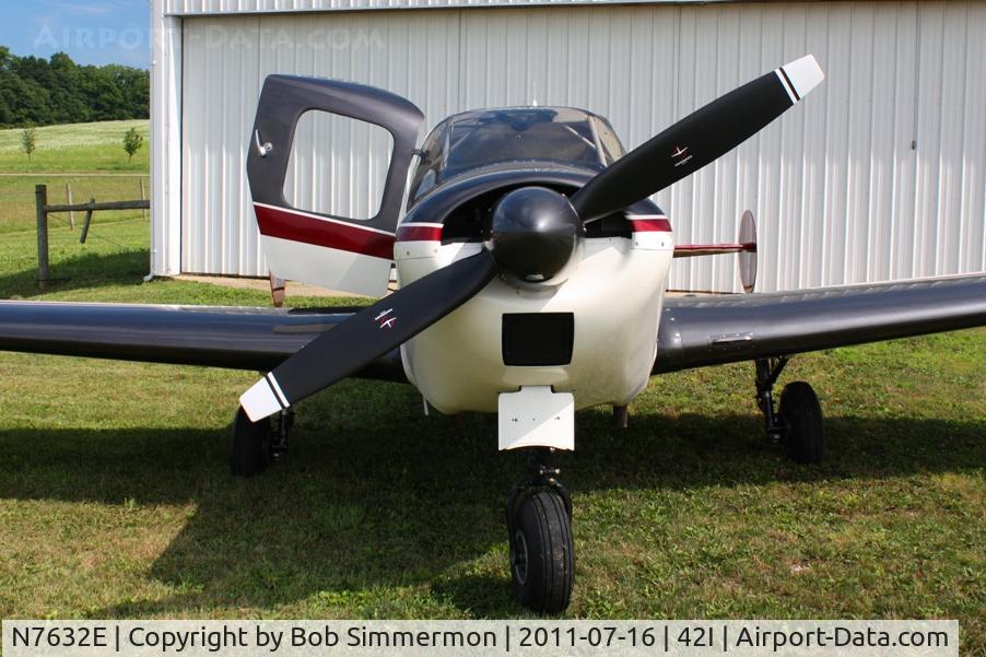 N7632E, 1959 Bellanca 14-19-3 Cruisair Senior C/N 4134, On display during the EAA fly-in at Zanesville, Ohio
