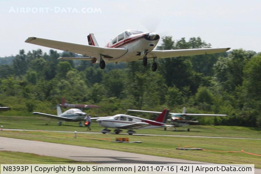 N8393P, 1964 Piper PA-24-250 Comanche C/N 24-3653, Departing the EAA fly-in at Zanesville, Ohio