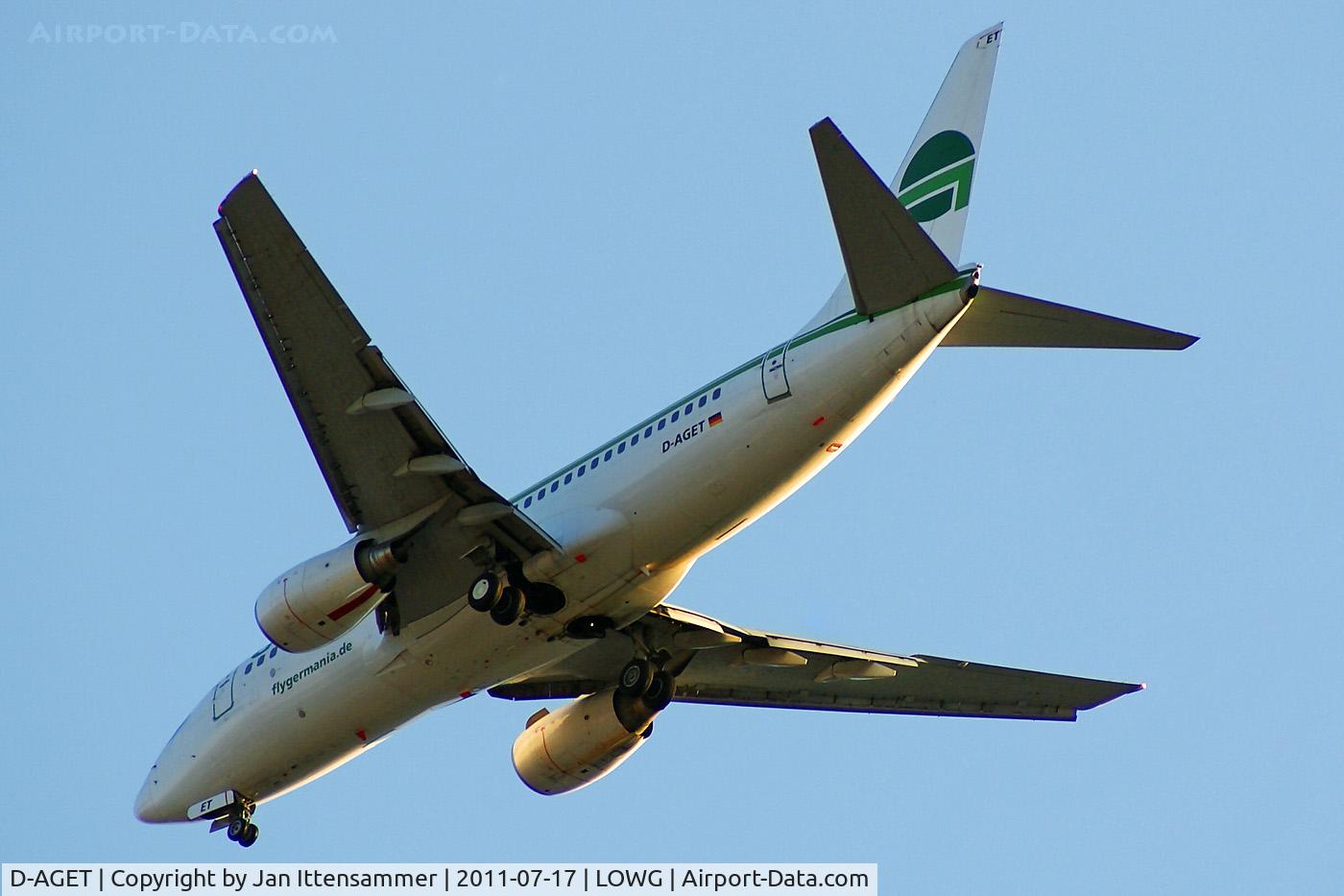 D-AGET, 1998 Boeing 737-75B C/N 28109, D-AGET @ LOWG
