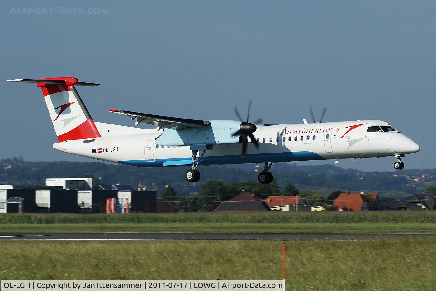 OE-LGH, 2002 De Havilland Canada DHC-8-402Q Dash 8 C/N 4075, OE-LGH @ LOWG
