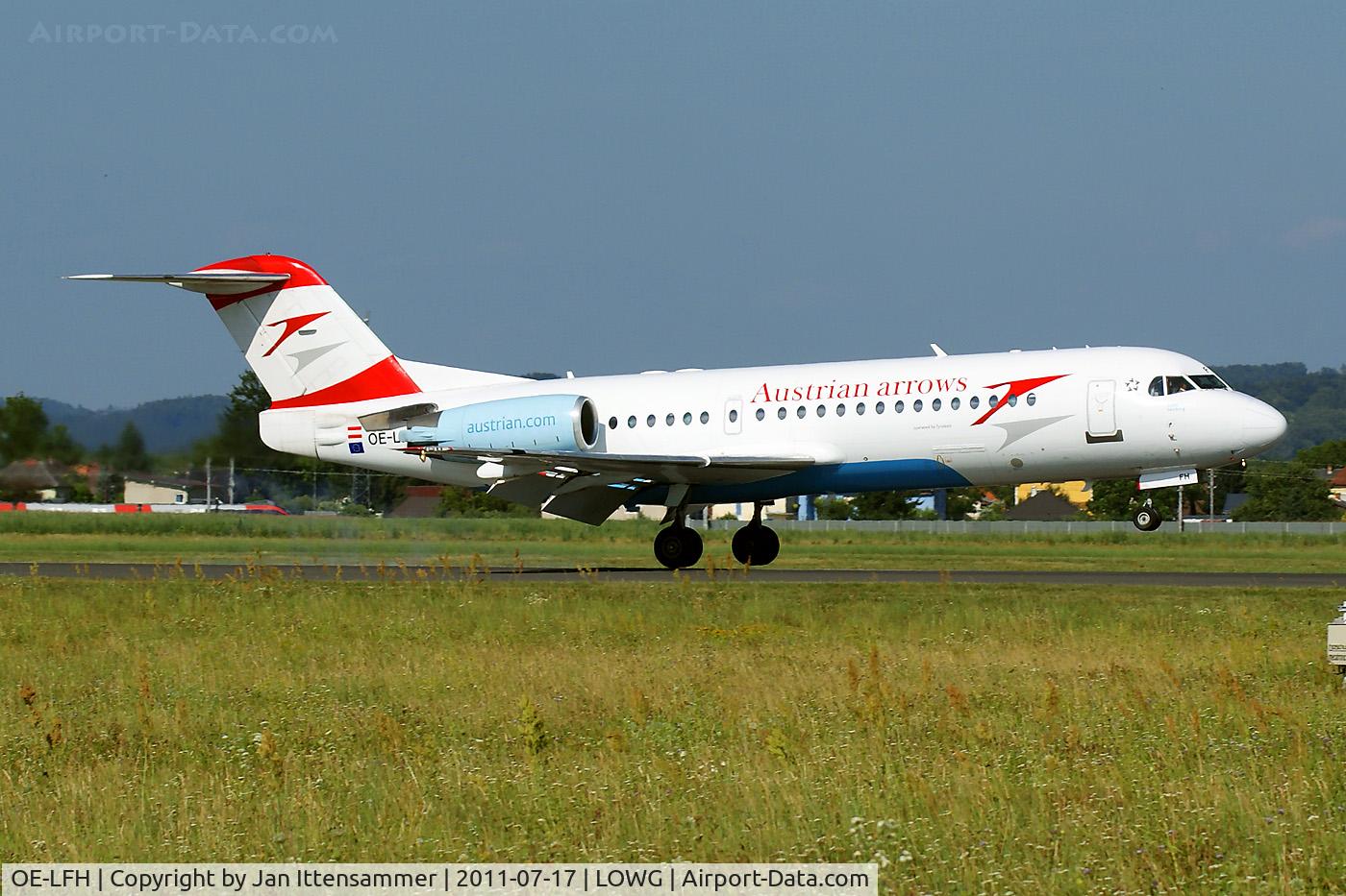 OE-LFH, 1995 Fokker 70 (F-28-0070) C/N 11554, OE-LFH @ LOWG