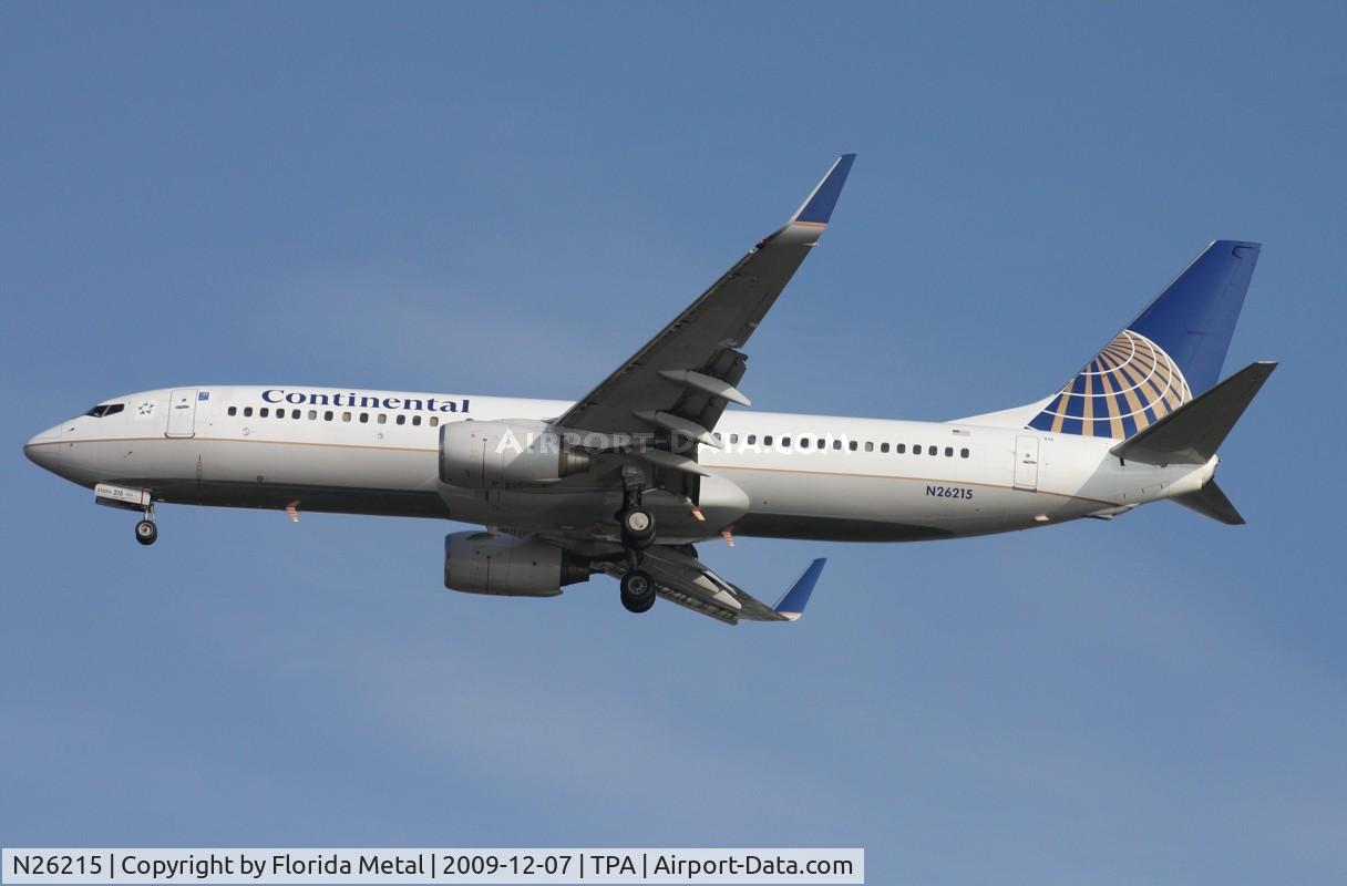N26215, 1998 Boeing 737-824 C/N 28775, Continental 737