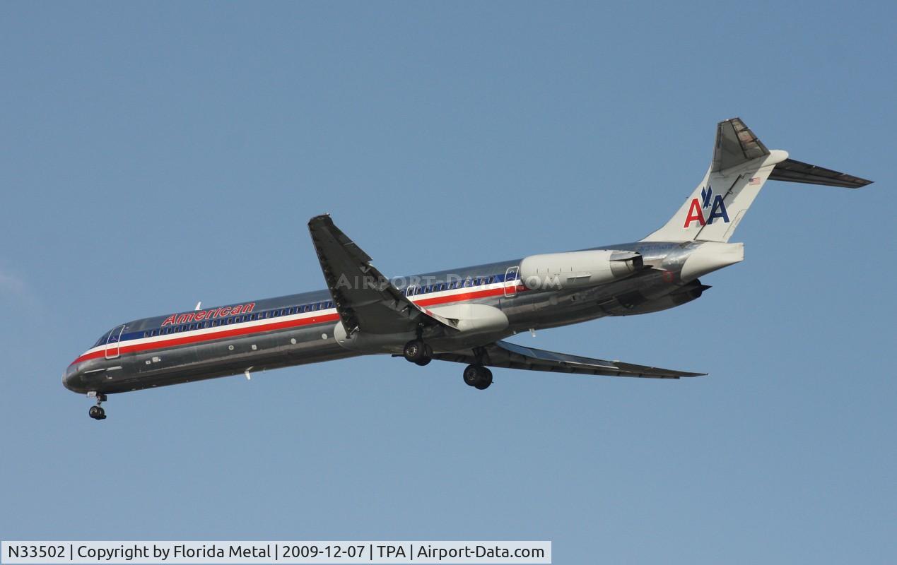 N33502, 1989 McDonnell Douglas MD-82 (DC-9-82) C/N 49739, American MD-82