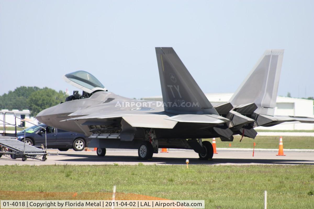 01-4018, 2001 Lockheed Martin F-22A Raptor C/N 645-4018, F-22A