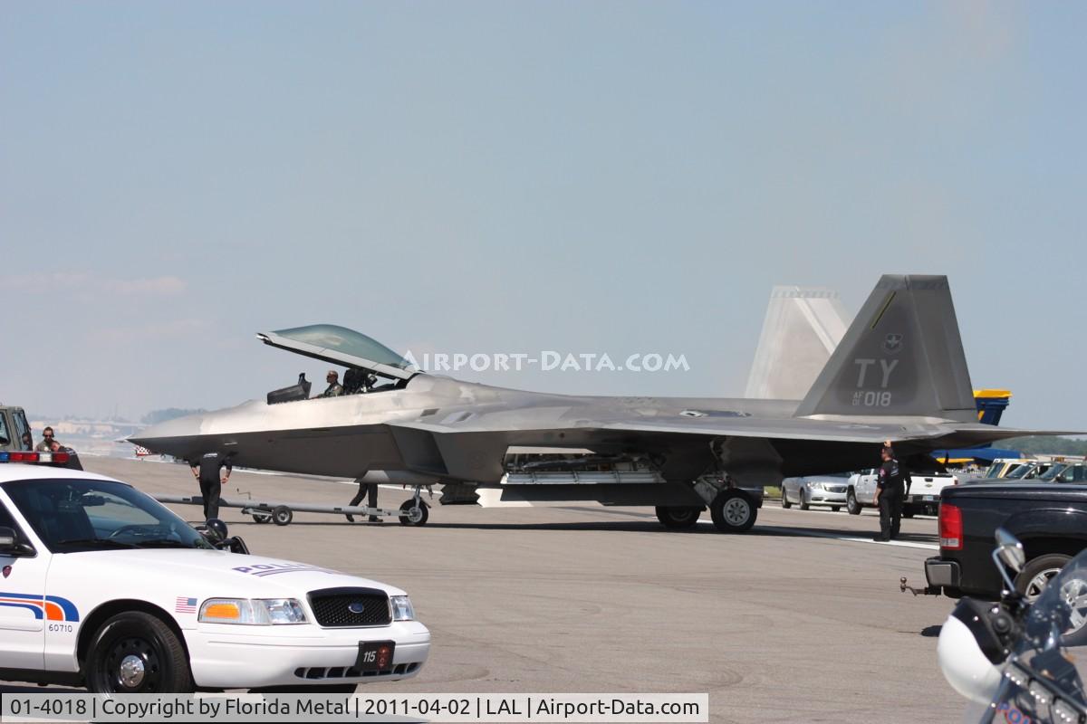 01-4018, 2001 Lockheed Martin F-22A Raptor C/N 645-4018, Raptor