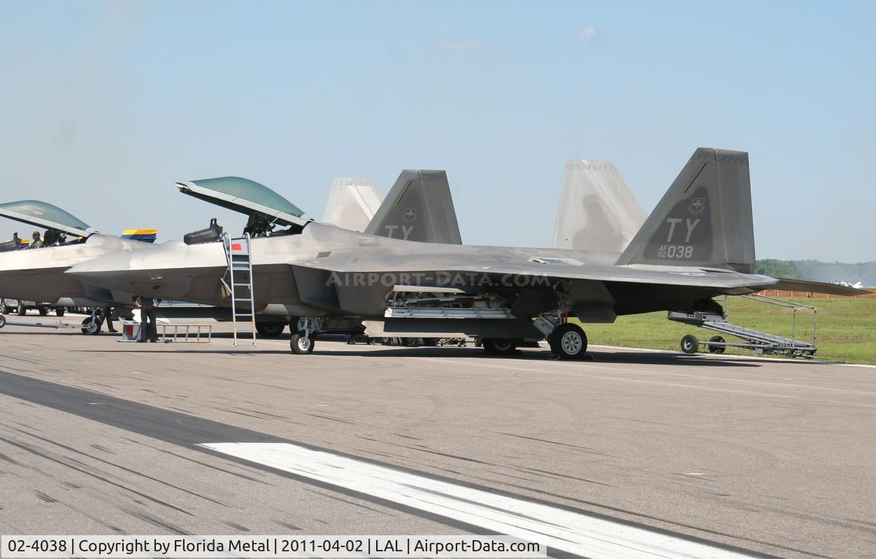 02-4038, Lockheed Martin F/A-22A Raptor C/N 4038, Raptor