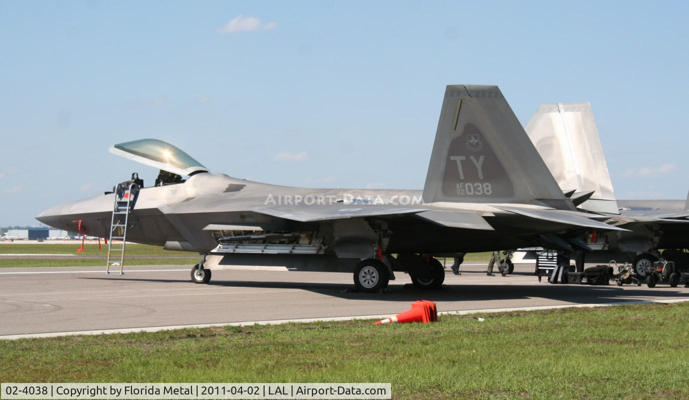 02-4038, Lockheed Martin F/A-22A Raptor C/N 4038, Raptor