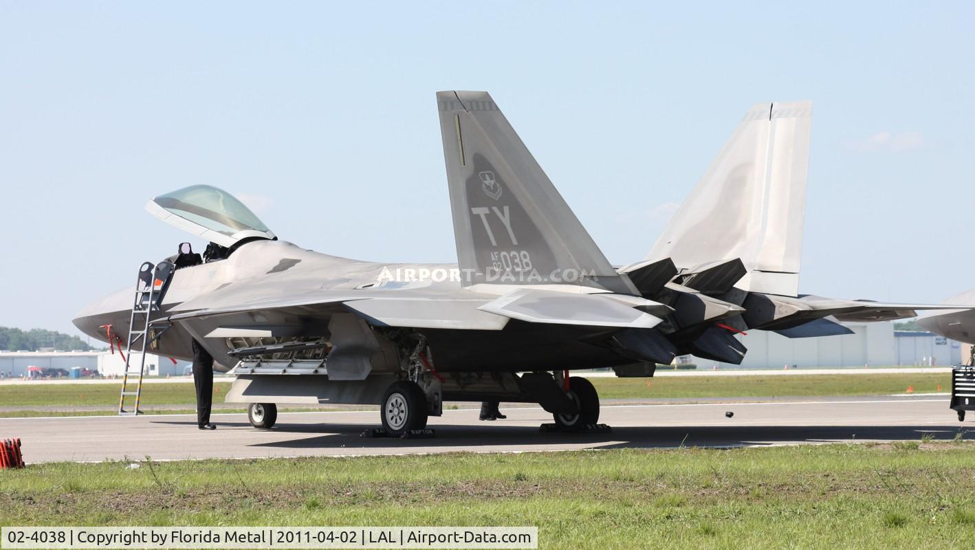 02-4038, Lockheed Martin F/A-22A Raptor C/N 4038, Raptor
