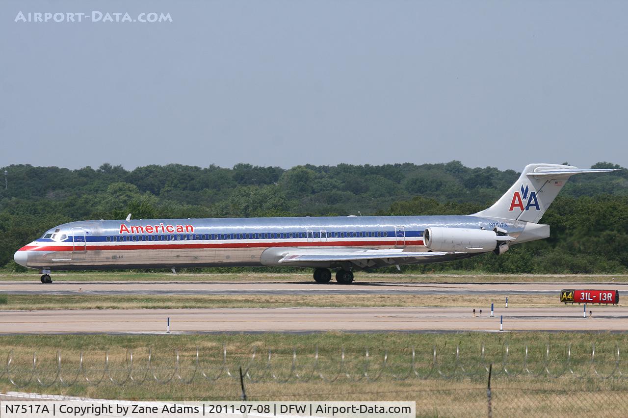 N7517A, 1990 McDonnell Douglas MD-82 (DC-9-82) C/N 49894, American Airlines at DFW Airprot
