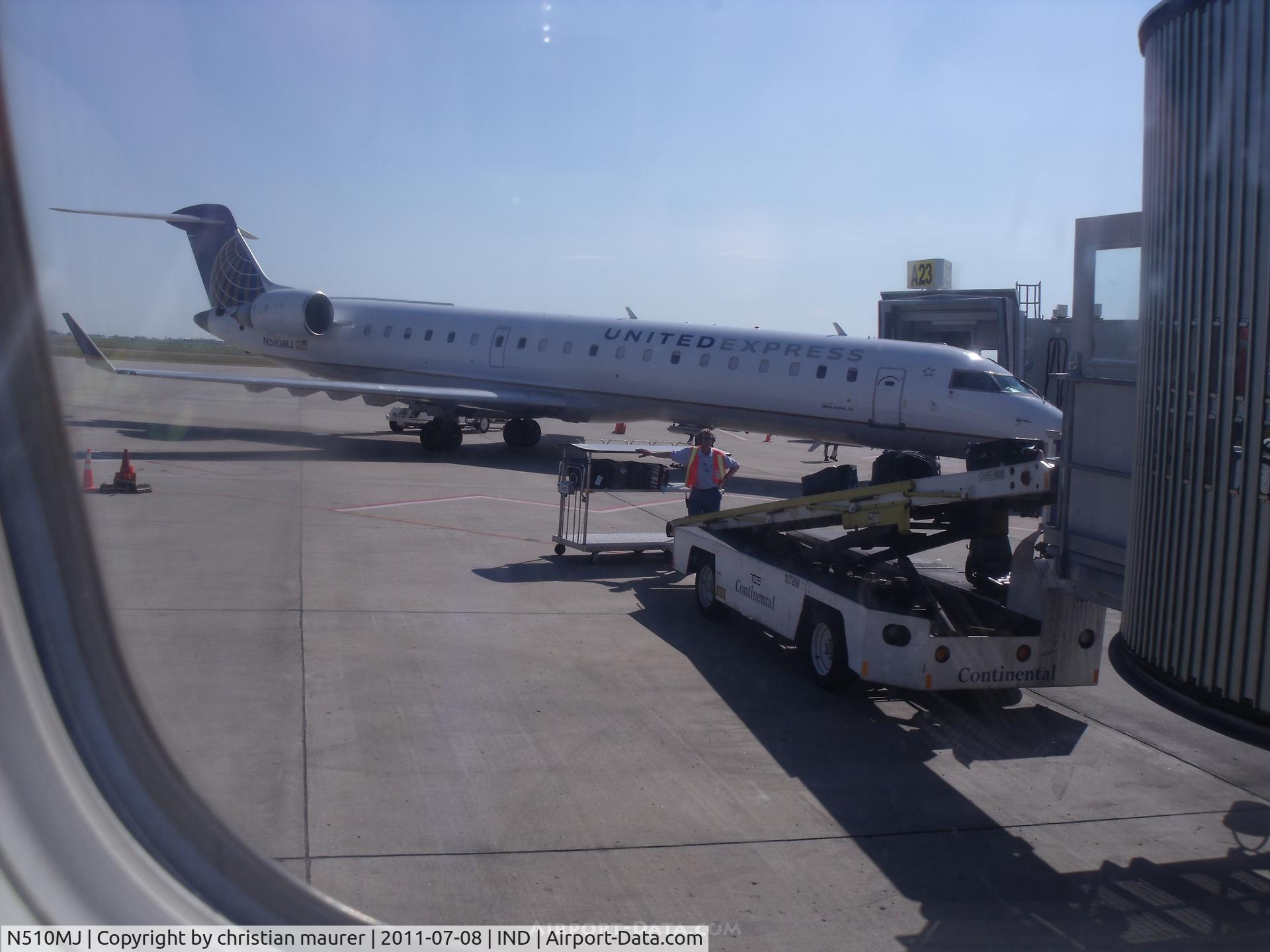 N510MJ, 2003 Bombardier CRJ-700 (CL-600-2C10) Regional Jet C/N 10101, at ind