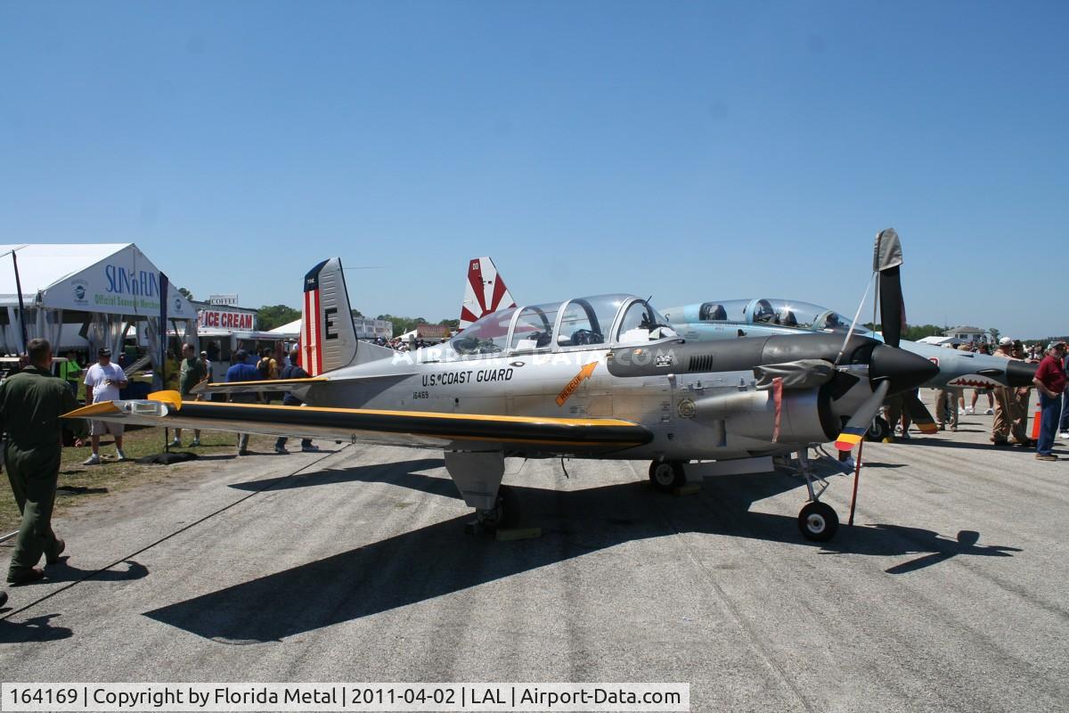 164169, Beech T-34C Turbo Mentor C/N GL-349, T-34C retro Coast Guard colors