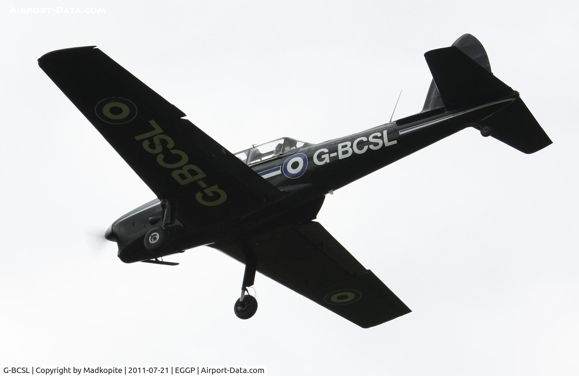 G-BCSL, 1951 De Havilland DHC-1 Chipmunk 22 C/N C1/0524, Landing at Liverpool John Lennon