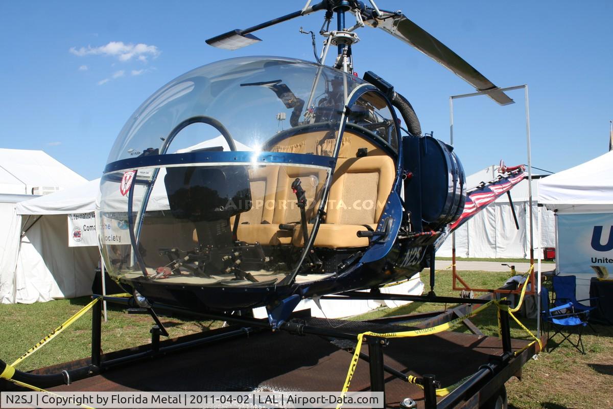 N2SJ, 1952 Hiller UH-12B C/N 443, Hiller UH-12B